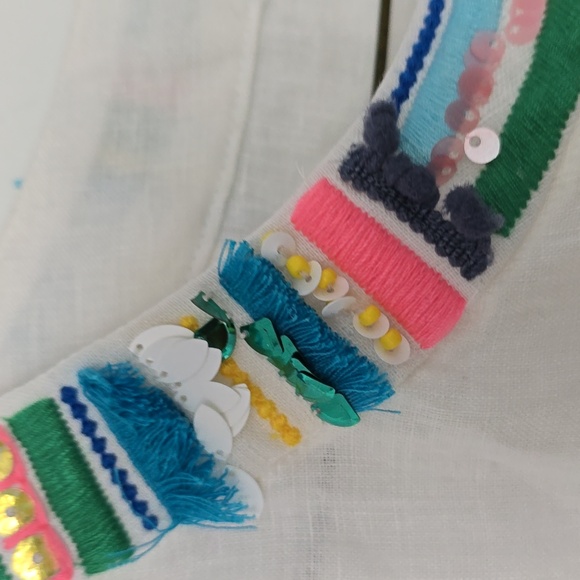 NWOT Talbots Fish embellish Tunic blouse - Picture 7 of 8